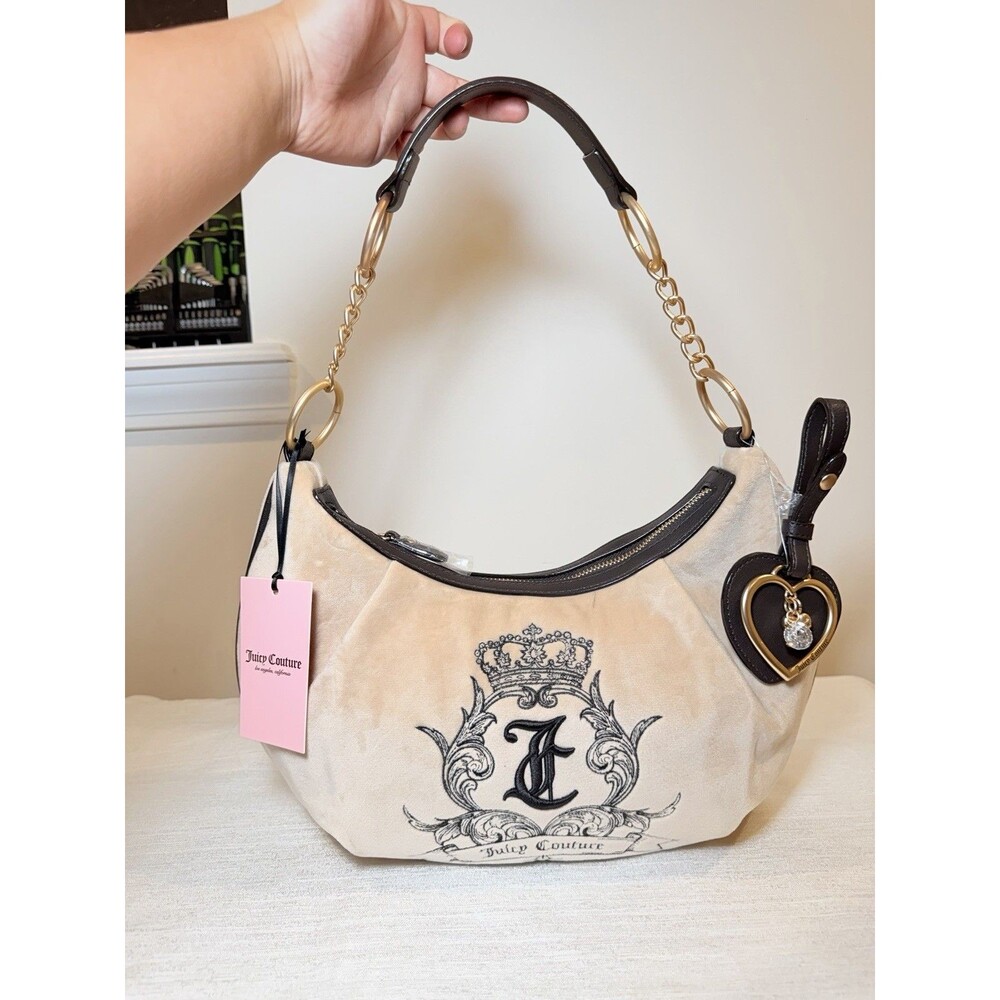 NWT Juicy Couture "Need More Juicy" Hobo bag – Buff Beige